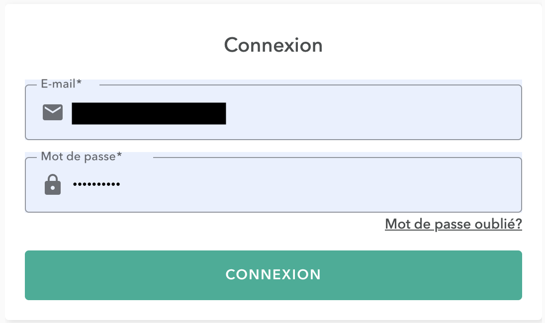 forgot password french